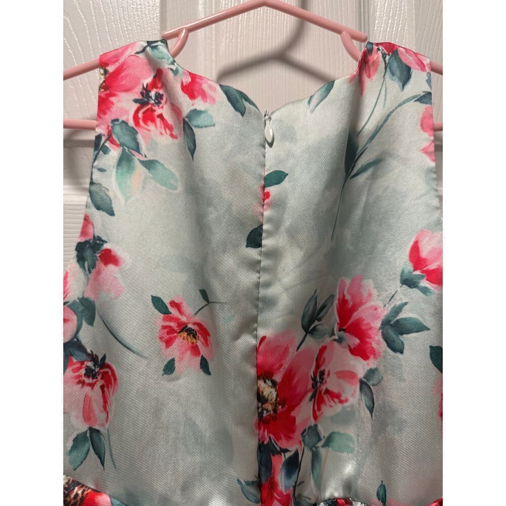Couture Princess Girls 8 Floral Sleeveless Dress - Picture 4 of 8